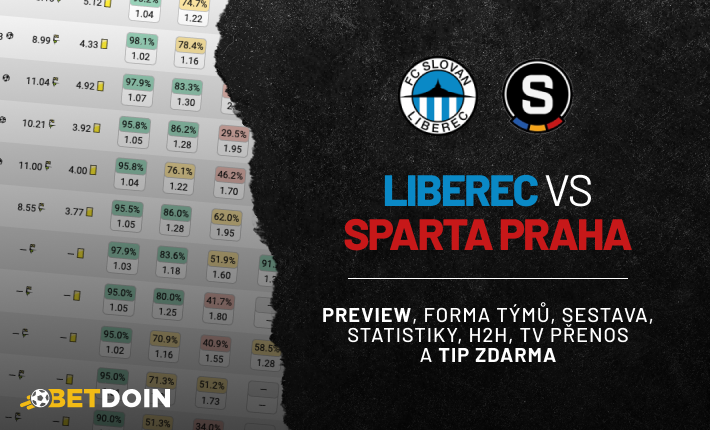 Liberec vs Sparta Praha: Preview, tip zdarma a statistiky