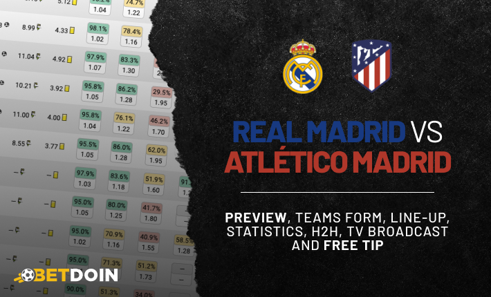 Real Madrid vs Atletico Madrid: Preview, Free tip & Prediction