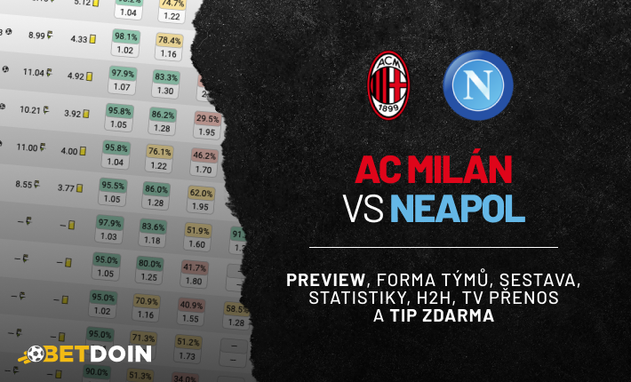 AC Milán vs Neapol: Preview, tip zdarma a statistiky