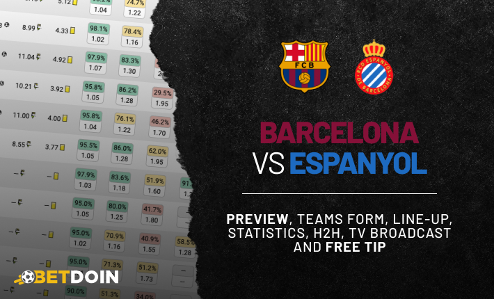 Barcelona vs Espanyol: Preview, Free tip & Statistics