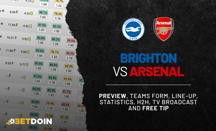 Arsenal FC vs Brighton: Prediction, kick-off time, TV, live stream, team  news, h2h results, odds