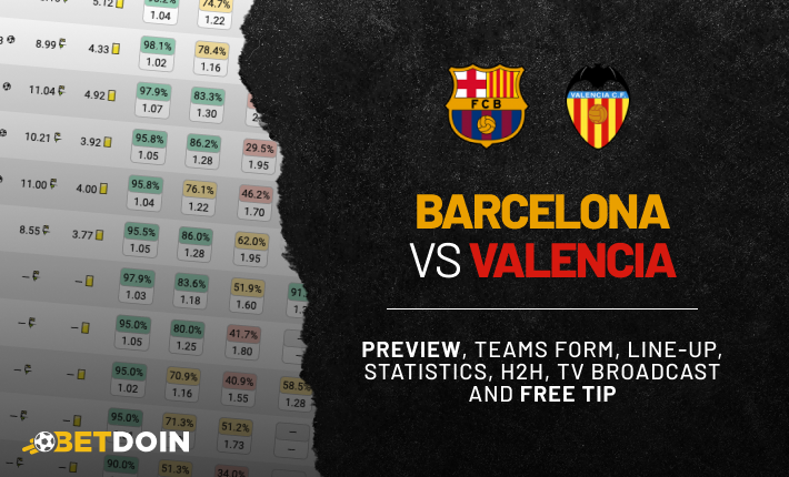 Barcelona vs Valencia: Preview, free tip and statistics