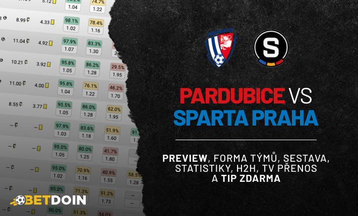 Pardubice vs Sparta: Preview, tip zdarma a statistiky
