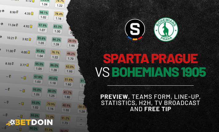 Sparta vs Bohemians 1905: Preview, Free tip & Prediction